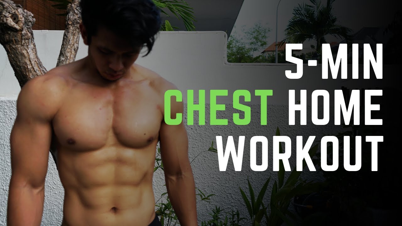 5 MIN CHEST WORKOUT WITH NO EQUIPMENT - YouTube
