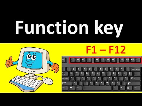 Function key / F1 - F12 Shortcut keys / function key of computer