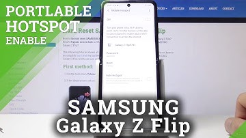 How to Enable Portable Hotspot in SAMSUNG Galaxy Z Flip – Internet Access