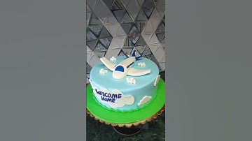 ✈️ Airplane Theme Cake Design 🎂 | Welcome Home Cake Decoration #shorts #cake #trending #airplanecake
