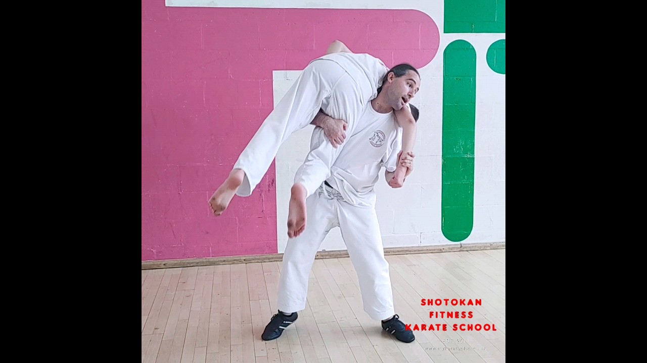 Martial arts,karate self defence how to block and take down technique