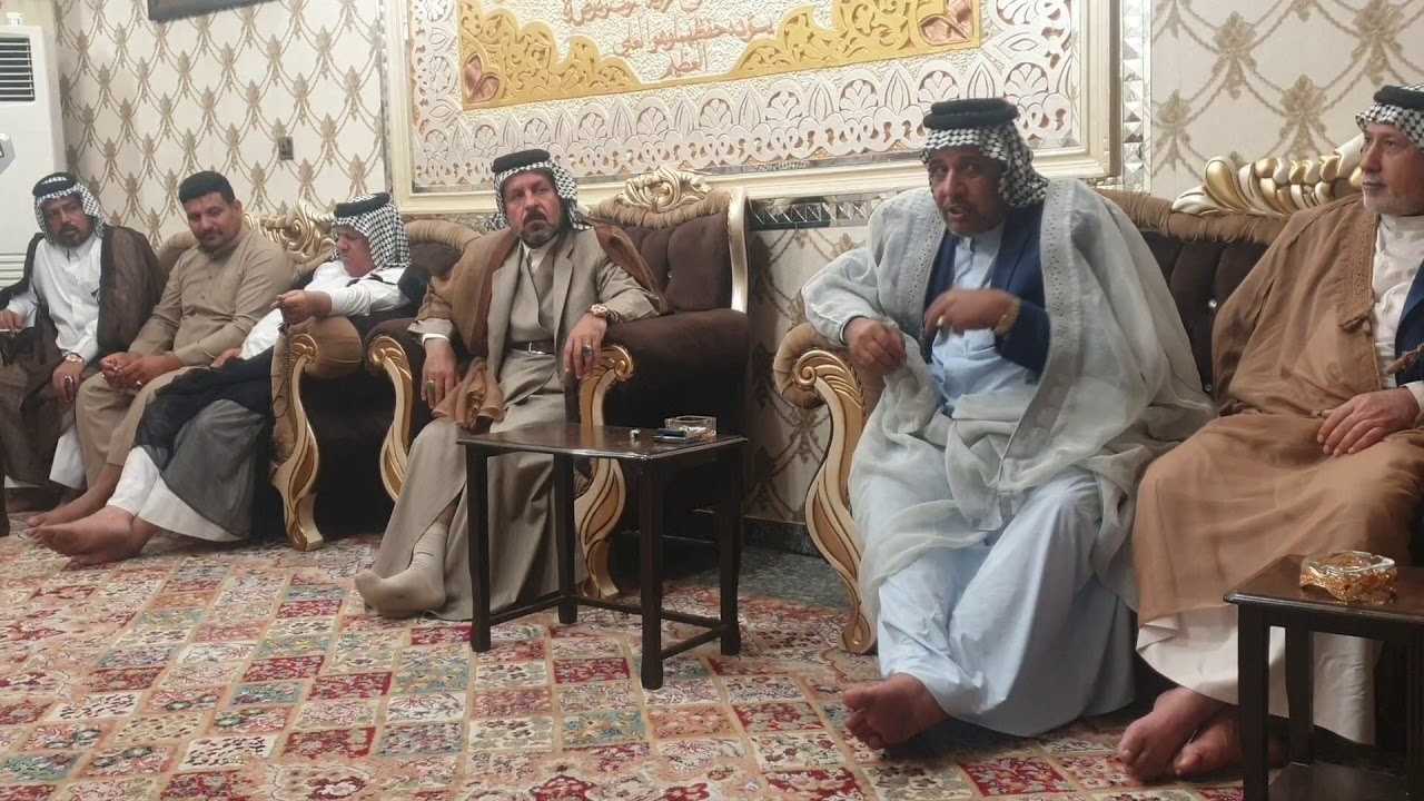 مشية عشيرة الجنابات على عشيرة ال حمدان  بحضور الشيخ حيدر ال جريو