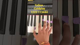 Yellow Piano Tutorial! #piano #easypianotutorial #yellow #coldplay