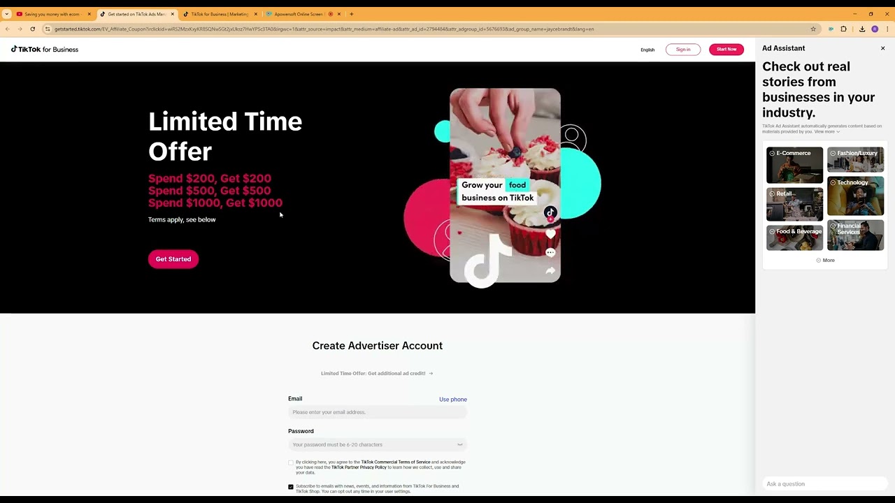 FREE Ad Credits!!!!! $1700 for Tiktok Ads