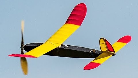 Model Airplane - RC Assisted Rubber-Powered 1941 Gollywock - 6.17.20