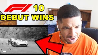 VERSTAPPEN DEBUT WIN! American FIRST REACTION to TOP 10 F1 DEBUT WINS