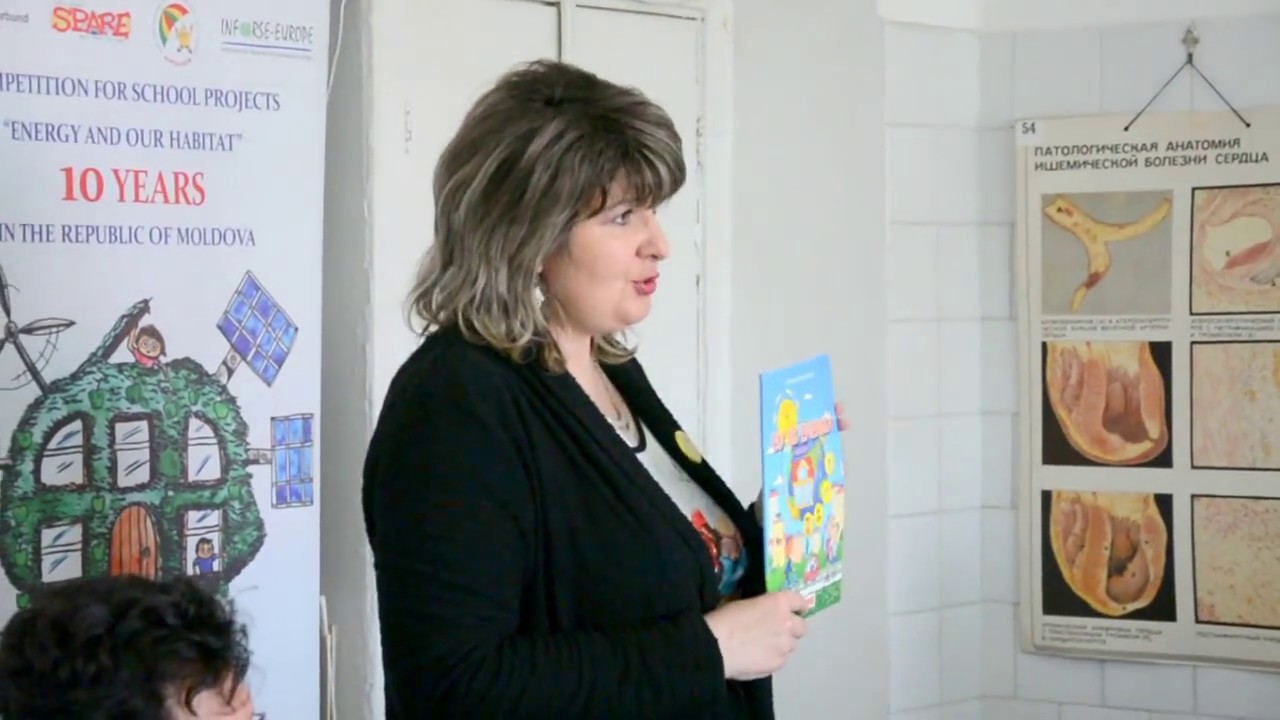 Наталья Кравчук, председатель Экологического Центра "Gutta-Club", на юбилее "Eco TV Moldova"