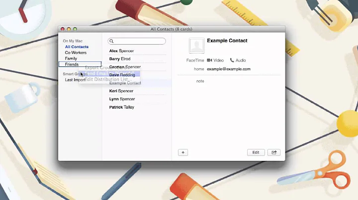 Create, Manage and Send Group Emails on a Mac