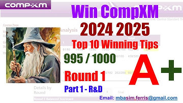 CompXM guide Round 1 - Top results 992/1000 - Step by Step guide - CompXM Round 1 - RD