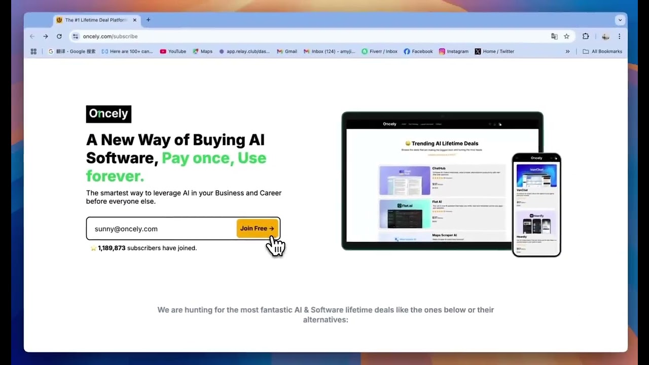 Oncely Review: #1 Lifetime Deal Marketplace for AI Tools!