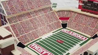 Couple Procure Stadium Cake For Their Wedding