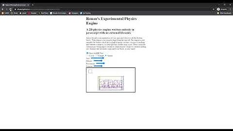 JavaScript Physics Engine (Open Source)