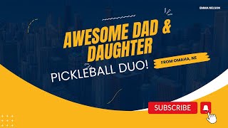 Check out this awesome dad & daughter pickleball duo! ☺️ #pickleball #doubles #pickleballskills