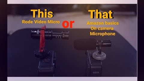 Amazon basics (On camera) Microphone vs Rode Video Micro