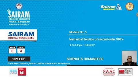 Lecture video_18MAT31_Module 5_ Tutorial 2 Content beyond syllabus_B Jyothi