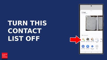 How to Remove Contacts From Direct Share List on Samsung