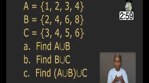 mathematics grade 9 operations on sets part 1