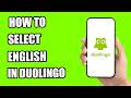 How to Select English in Duolingo (Easy Guide)