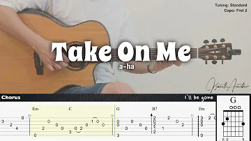 Take on Me (Acoustic Version) - a-ha | Fingerstyle Guitar | TAB + Chords + Lyrics