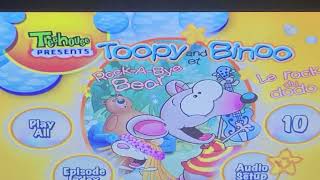 toopy and binoo rock a bye bear 2009 dvd menu walk-through