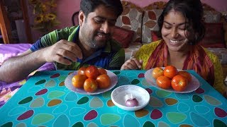 12 Tomatoes Eating Challenge | tomato Eating Competition
