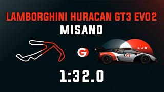 Misano 1:32.0 - Lamborghini Huracan GT3 EVO2 - GO Setups | ACC 1.9.5