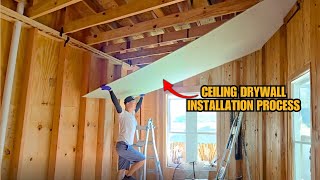 Ceiling Drywall Installation Explained | Tools, Layout & Pro Tips