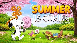 Relaxing Summer Vibes with Snoopy 🌼☀️🎈| Soft Jazz for Happy & Positive May Morning by Jazzy screenshot 5