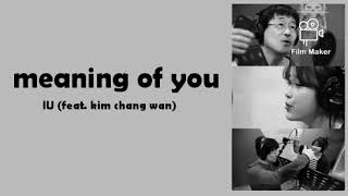 IU (feat. Kim chang wan) - Meaning of you [easy lyrics]