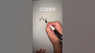 What’s your approach to solving variable x?