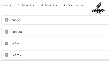 tan alpha + 2 tan2alpha +4 tan4 alpha + 8 cot 8alpha  #jeemains #jeeadvanced #trignometricidentities