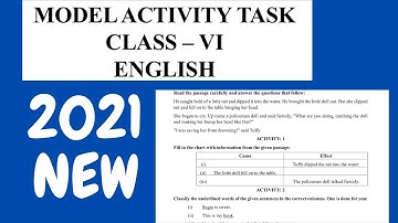 BANGLAR SHIKSHA Classroom CLASS 6 ENGLISH MODEL ACTIVITY TASK 2021 NEW PART 1
