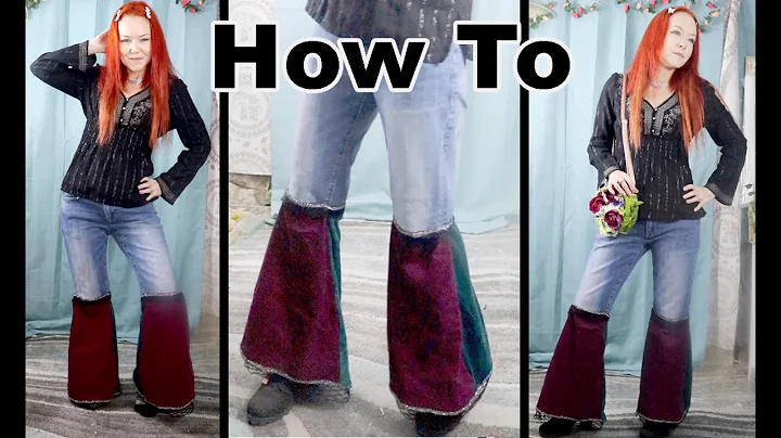DIY: How to Make Bell Bottom Jeans | Amazing Jean Upcycle