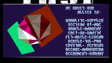 cbm commodore amiga cracktro: TRSI / Tristar & Red Sector