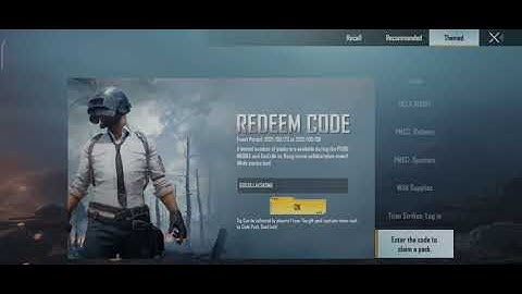 Redeem code Godzilla vs kong PUBG MOBILE
