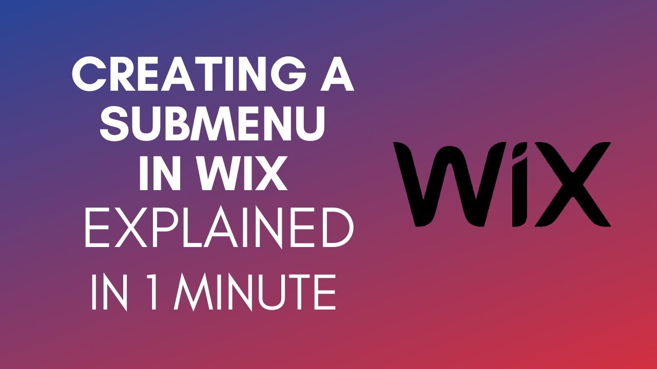 How To Create Submenu In Wix (2025) - YouTube