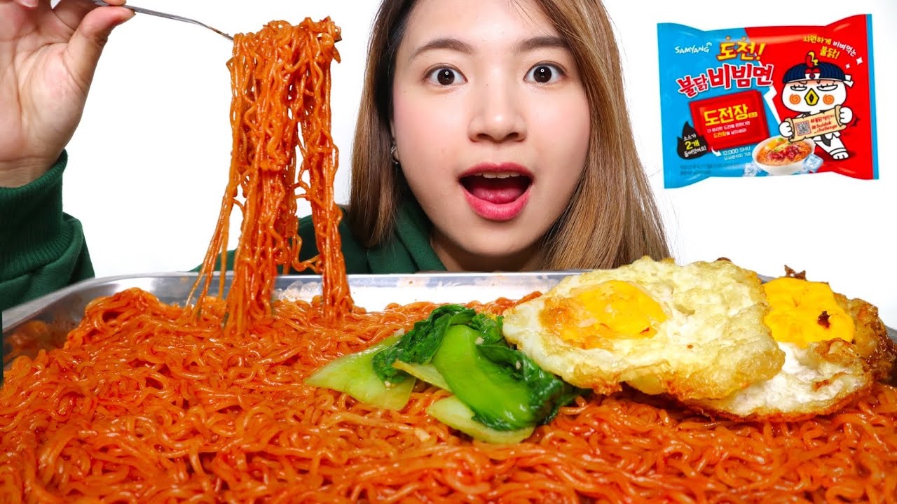 MUKBANG SAMYANG BIBIMYEON 2 BUNGKUS 24.000 SHU