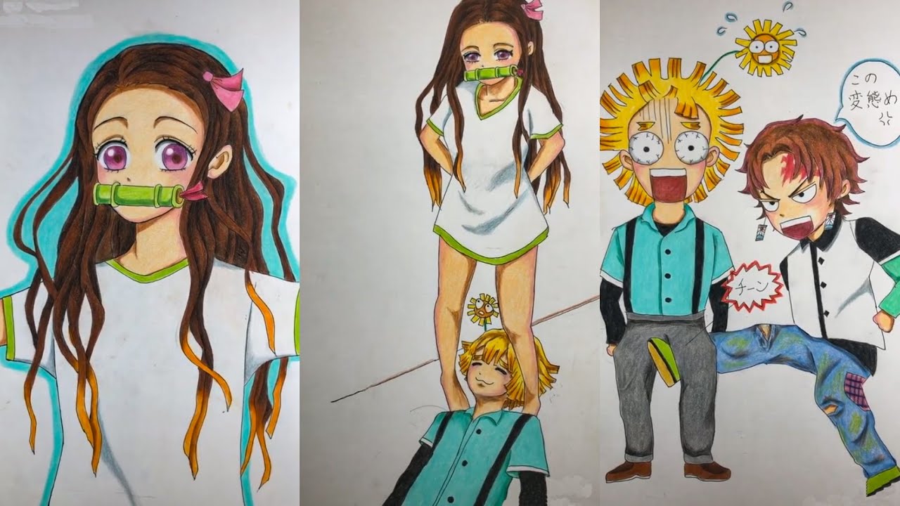 テ ィ ッ ク ト ッ ク 絵 | 鬼 滅 の 刃 イ ラ ス ト - TikTok Kimetsu no Yaiba Painting #181