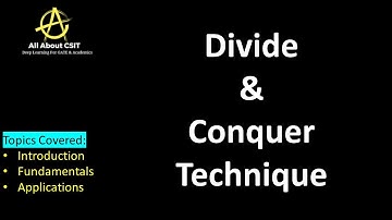 Divide & Conquer Technique| Lec 56| Data Structures & Algorithms|