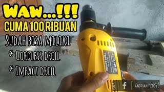 Review Alat Perkakas Murah Hanya 100 Ribuan Bor Cordless Drill Impack Drill