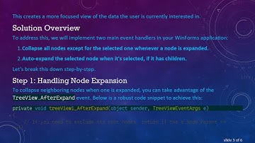 How to Collapse All Nodes Except the Selected Branch in WinForms TreeView