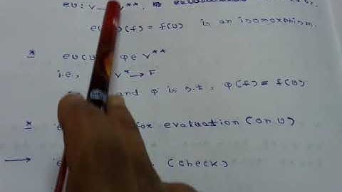 Dual Space isomorphisms