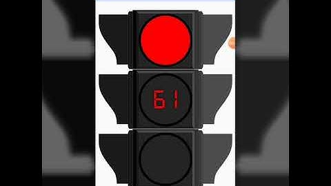 Traffic lights with timer countdown📟