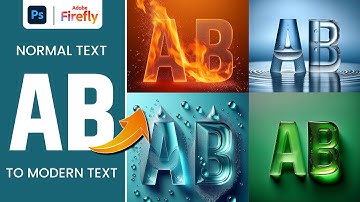 Generate Text Font Using AI - Firefly Image Generator | AI Generated Font