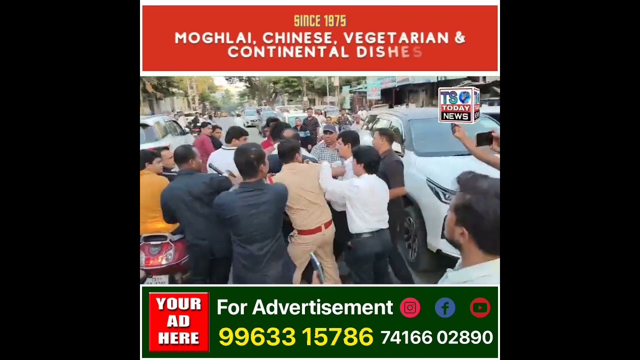 fight mim V/S  Congress Malakpet Hyderabad.||T S TODAY NEWS ||