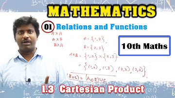 Class - 10 | TN Samacheer 10th maths | Introduction for Relations and Functions | Cartesian product
