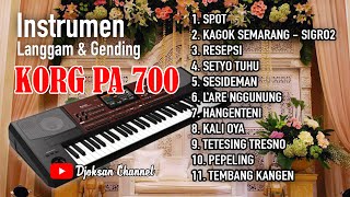 Instrumen Langgam & Gending Campursari | Electone KORG PA 700