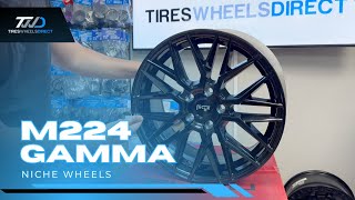 Niche M224 Gamma Wheels | Sleek Multi-Spoke Power in Gloss Black