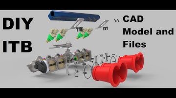DIY individual throttle bodies(ITB) for Lada(VAZ) 2101 - 2107 exploded view animation