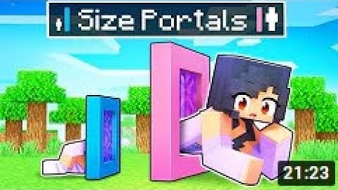 Using SIZE PORTALS For MEGA Pranks In Minecraft